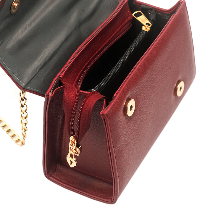 Luna Crossbody Bag Maroon