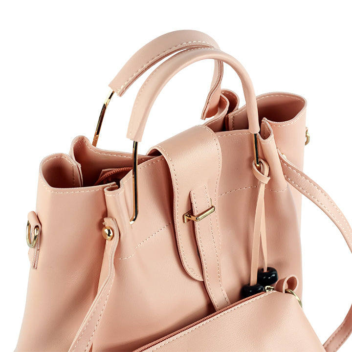 LuxeTote 3PC - Pink