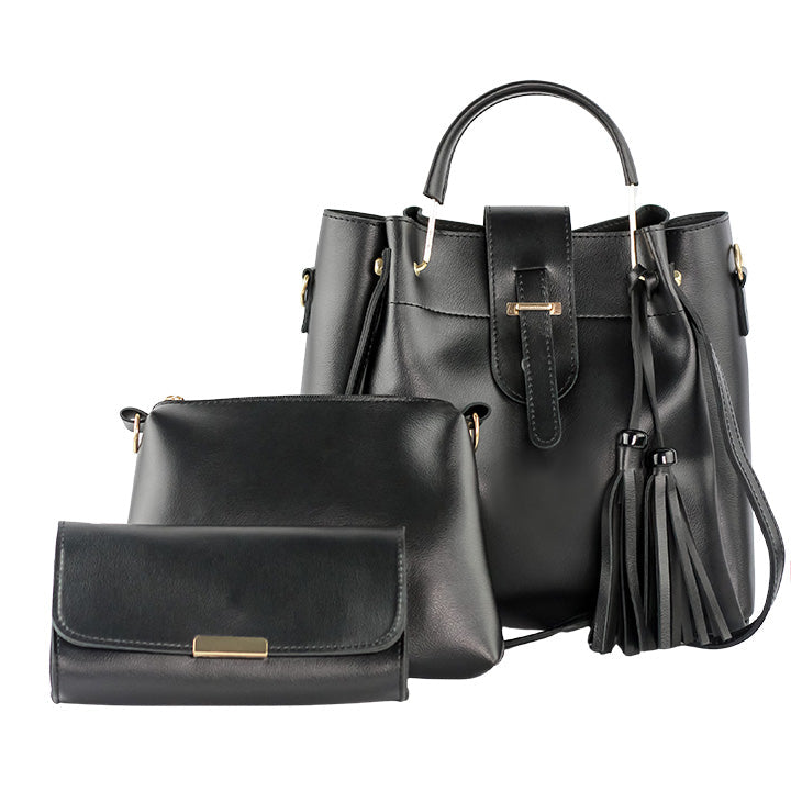 LuxeTote 3PC - Black