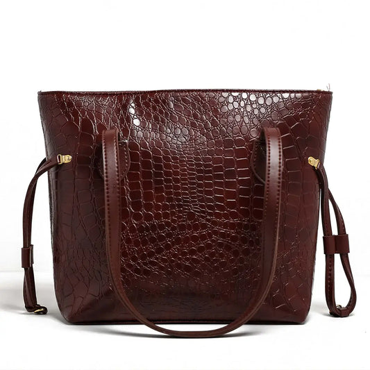 Croc Criss Tote Bag Maroon