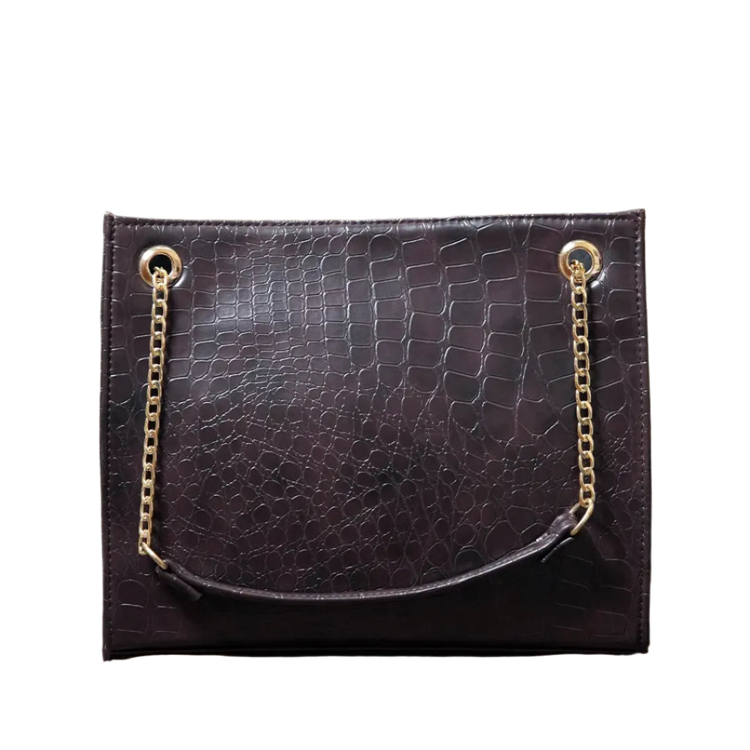 Croc Tote Bag Brown