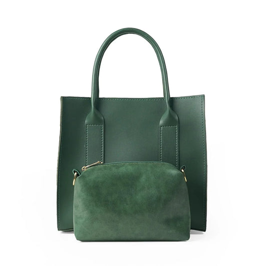 Frosty - Set de Bolso Tote y Neceser Verde